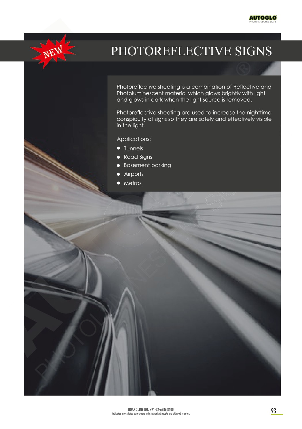 Photoreflective Signs catalog page 1