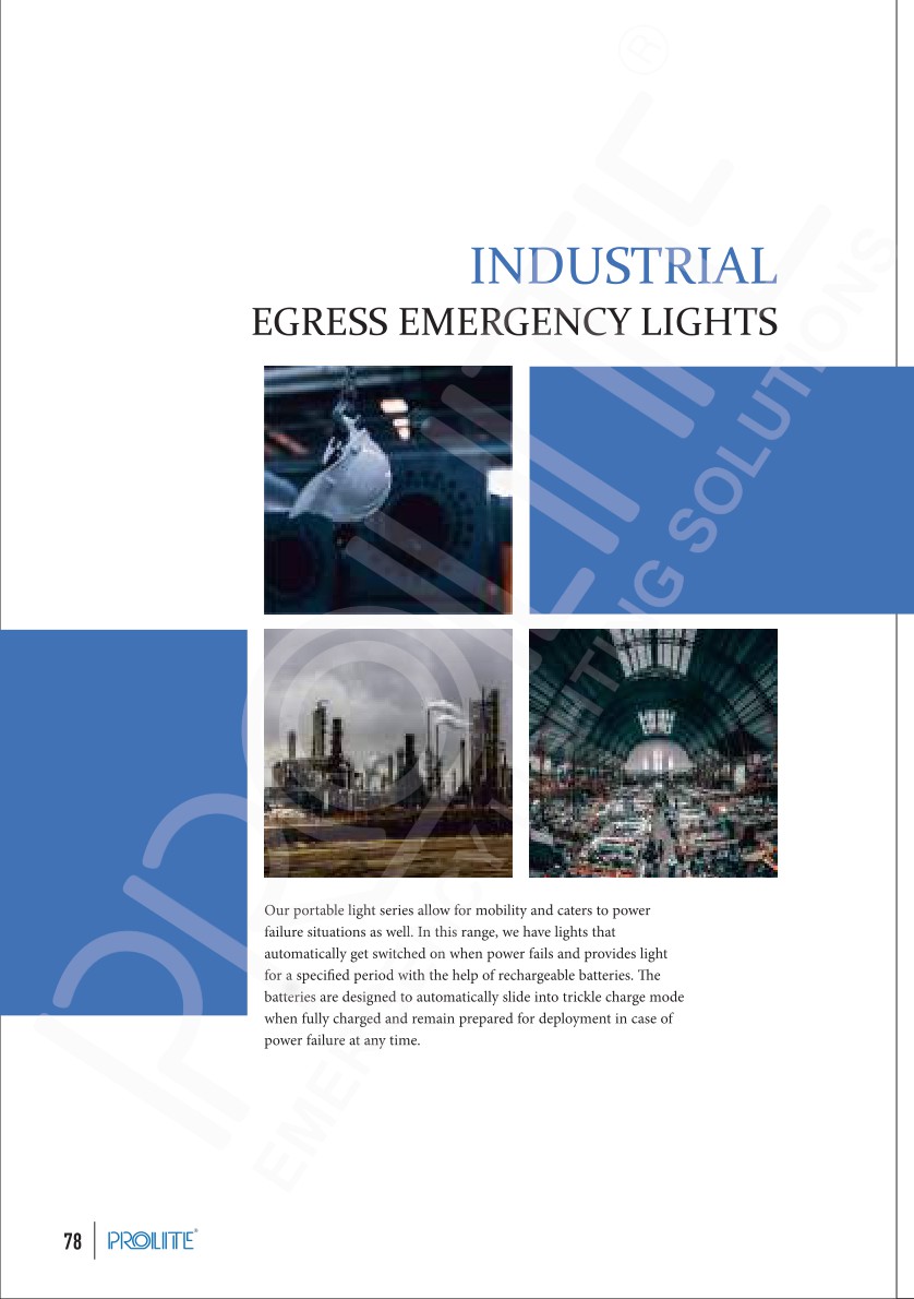 Industrial Emergency Light LED NM (300)/ BULK catalog page 1