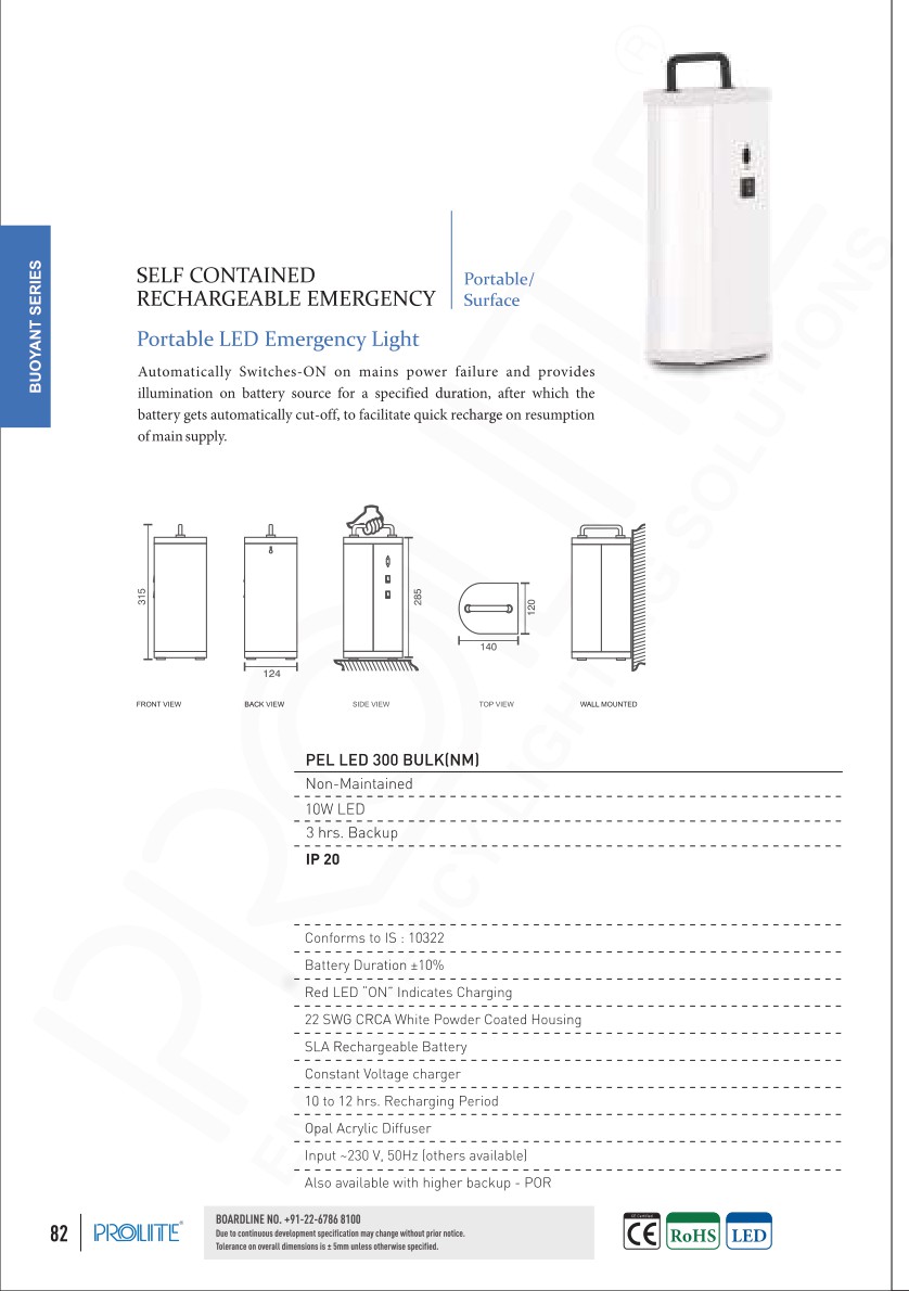 Industrial Emergency Light LED NM (300)/ BULK catalog page 3
