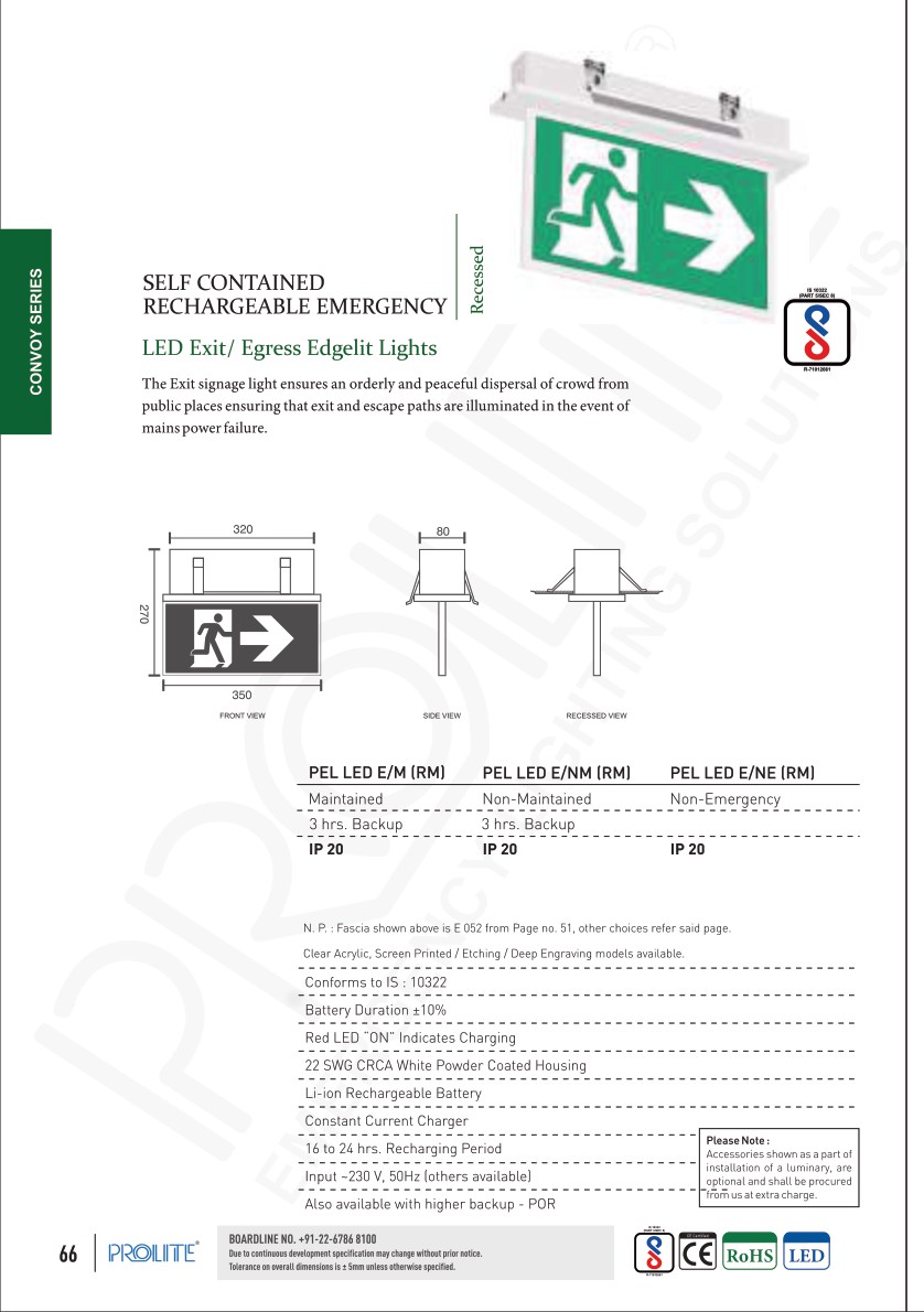 Egress Light LED E/NM/M (RM) catalog page 4
