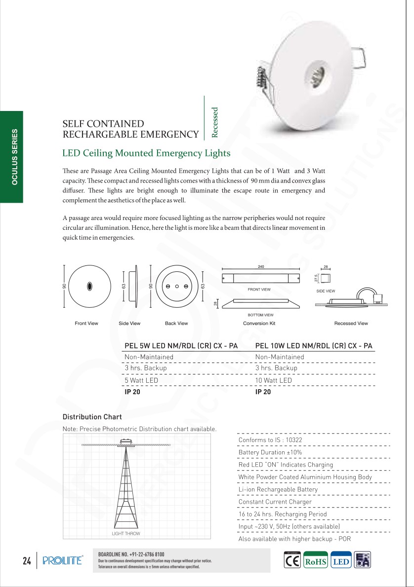 Down Lighter 1 W LED NM/RDL (CR) CX - PA catalog page 2