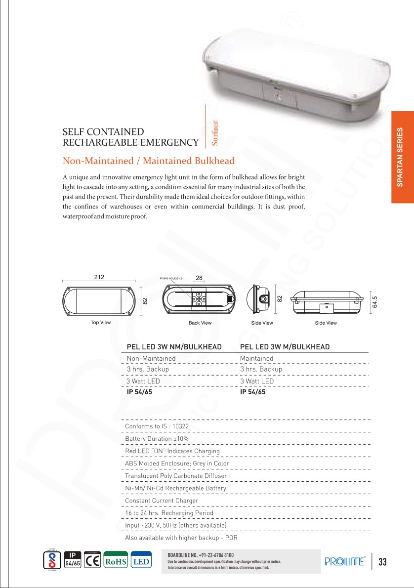 PEL LED 3W NM BULKHEAD catalog page 2