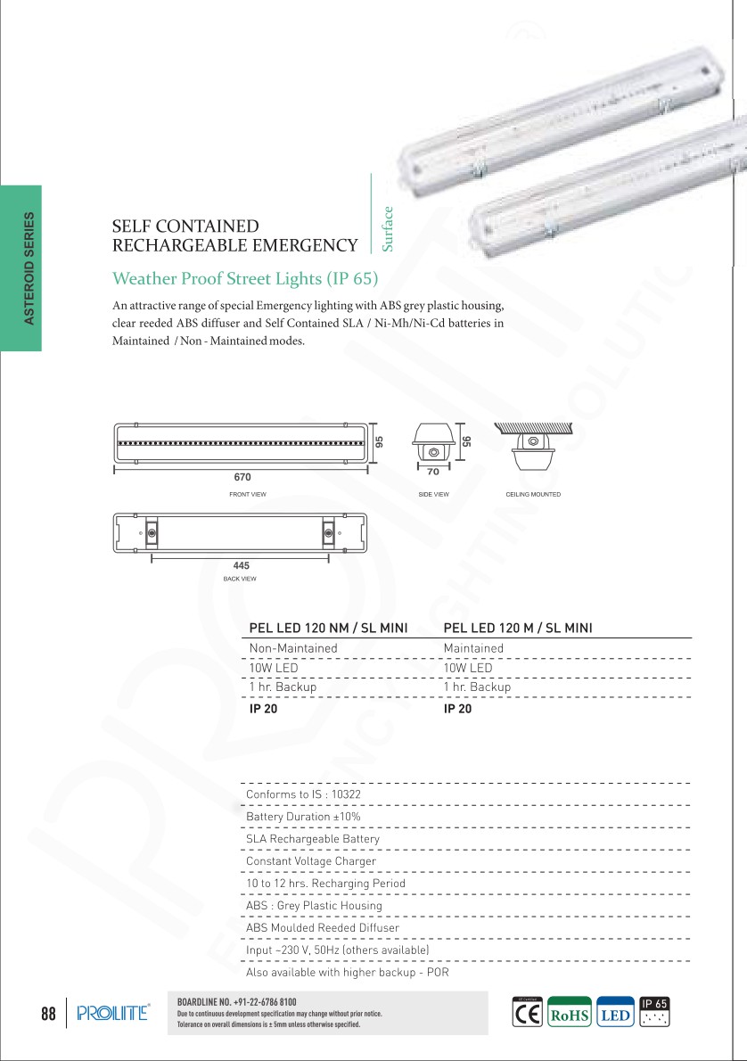 PEL LED 120 NM/M/SL MINI/MAX catalog page 1