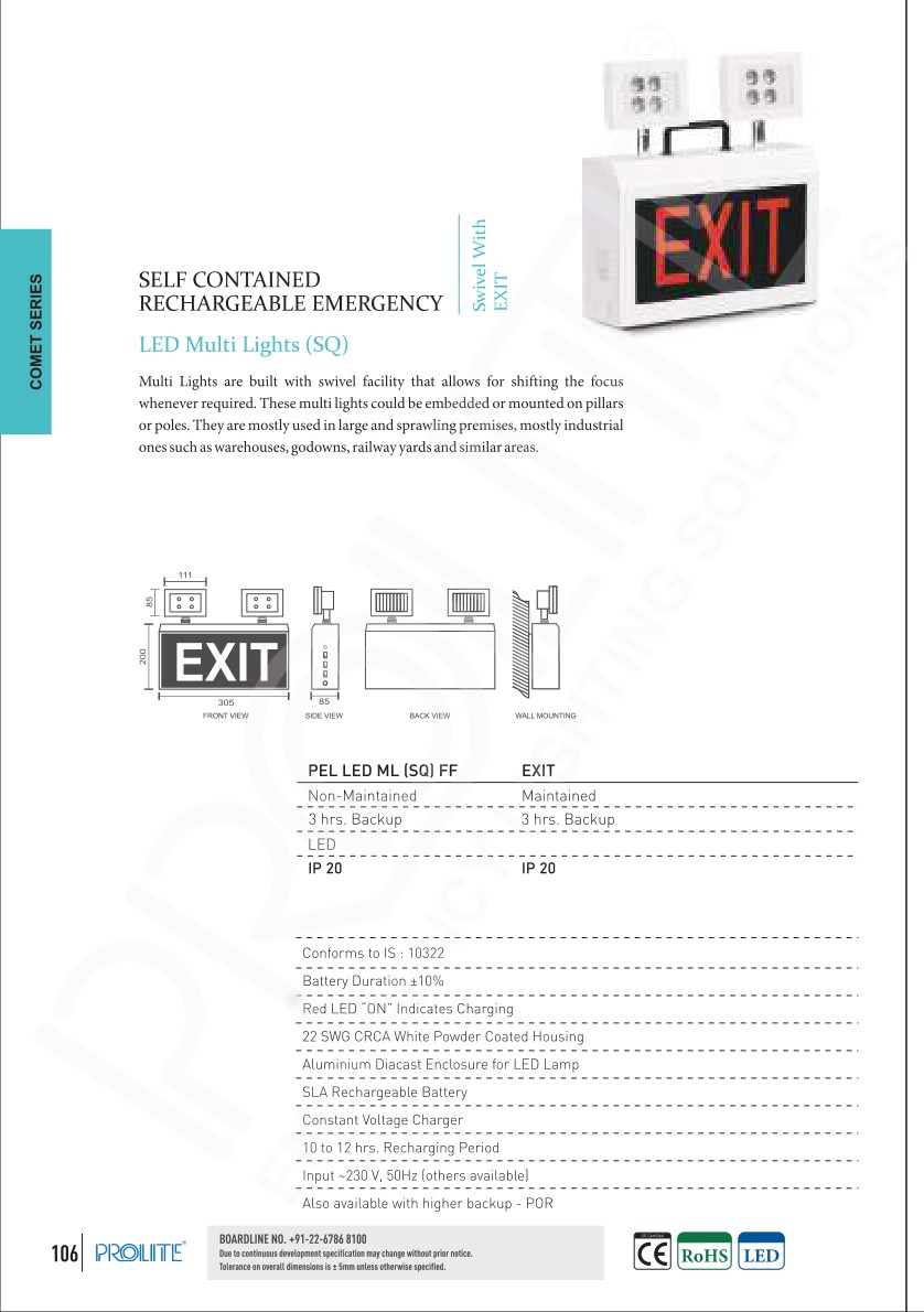 PEL LED ML (SQ) FF catalog page 1