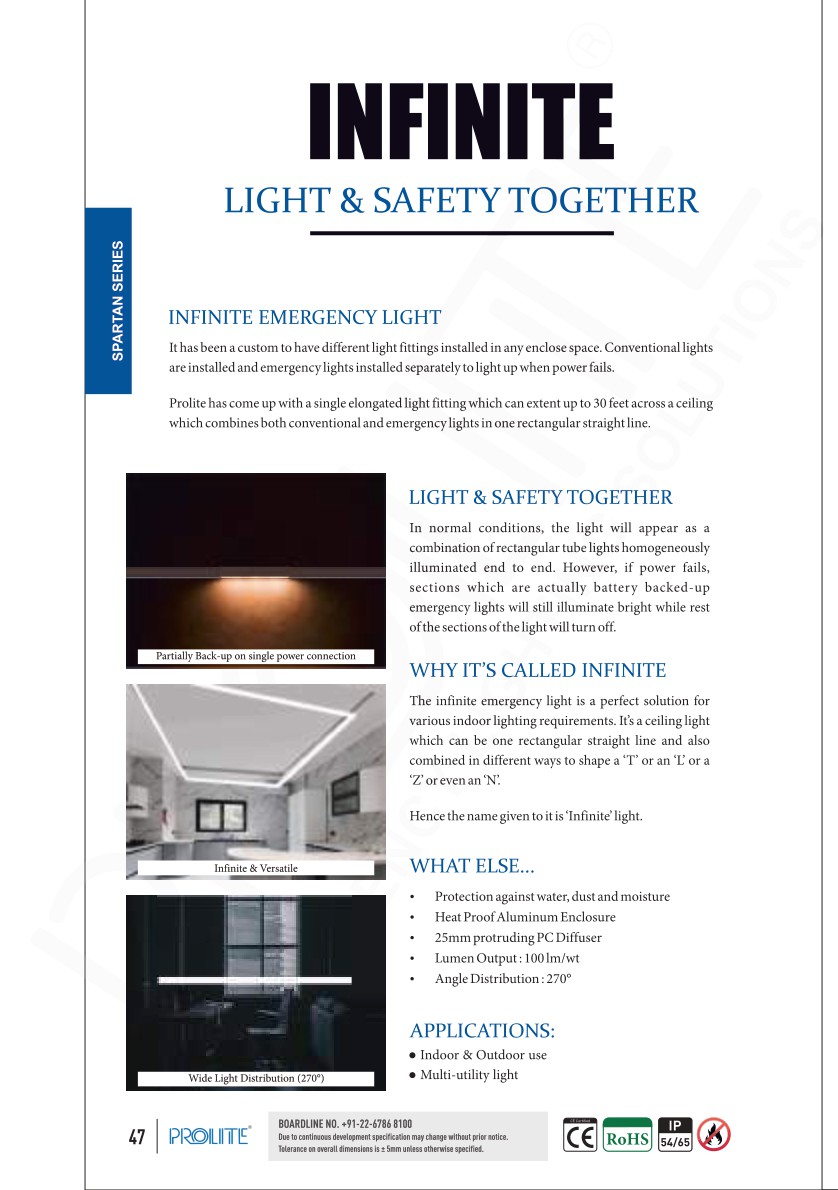 INFINITE SERIES catalog page 1
